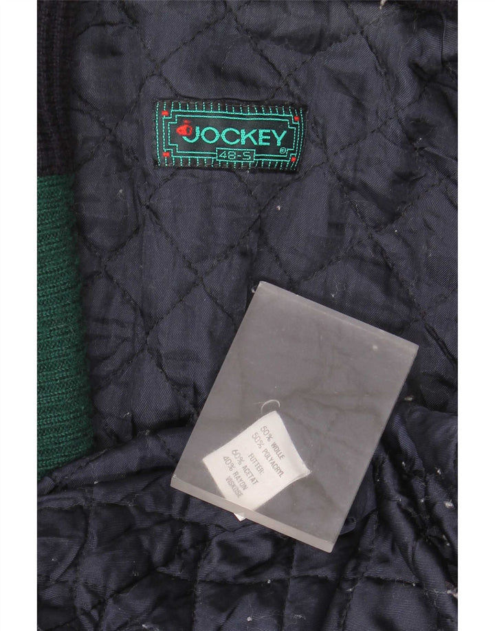 Jockey Herre Strik Bomber Jacket EU 48 Small Navy Blue Polyacrylic