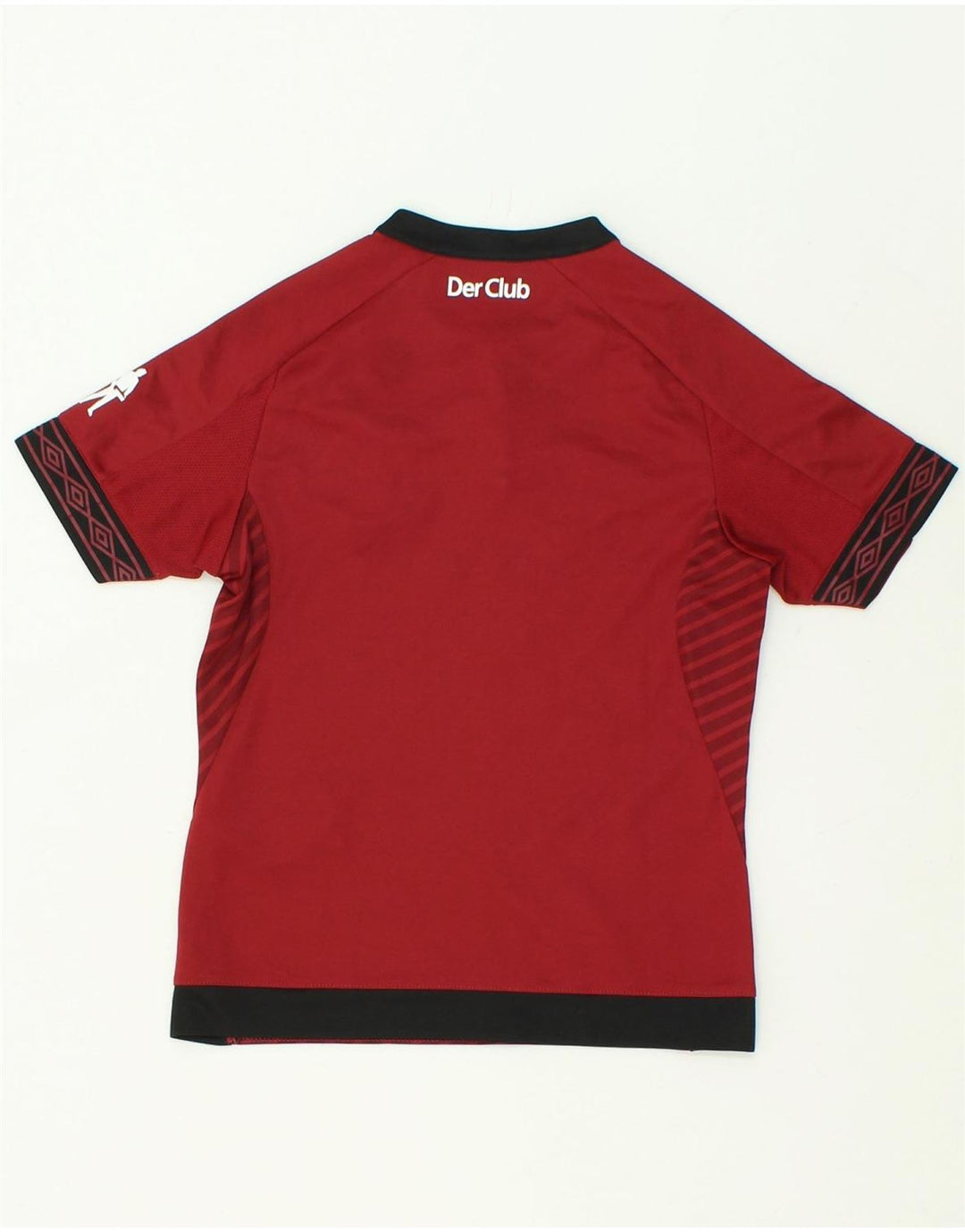 UMBRO Boys Graphic T-Shirt Top 2-3 Years Red Striped Polyester Vintage Umbro and Second-Hand Umbro from Messina Hembry 