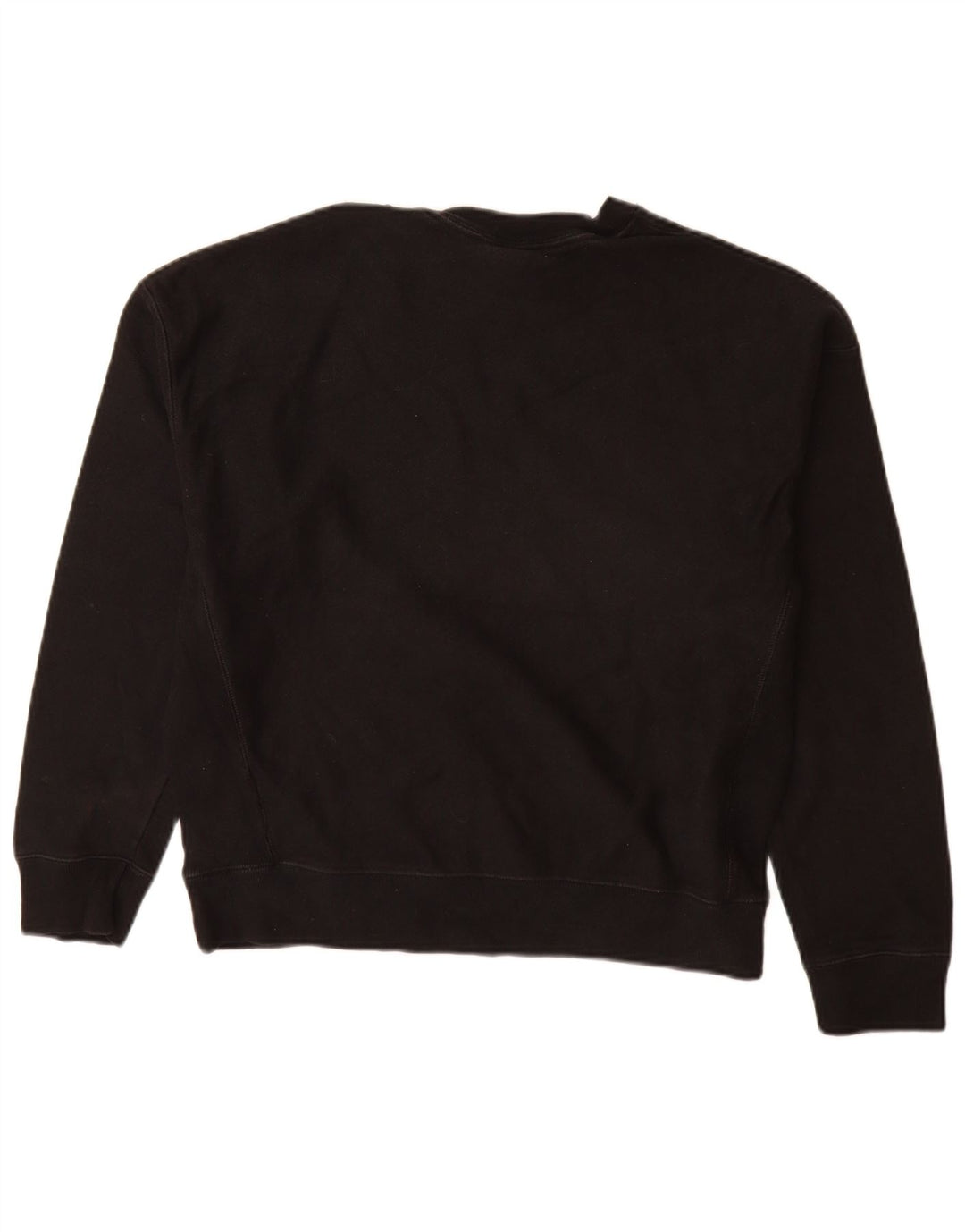 CHAMPION Womens Reverse Weave Sweatshirt Jumper UK 16 Stor sort bomuld