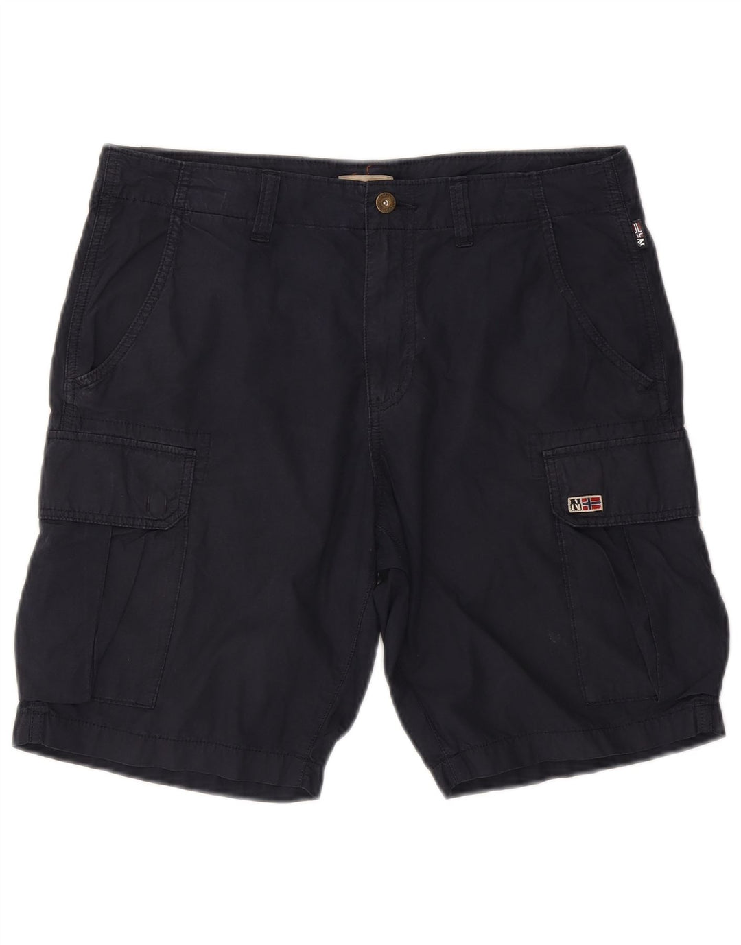 Napapijri Herre Cargo Shorts W33 Medium Marineblå Bomuld
