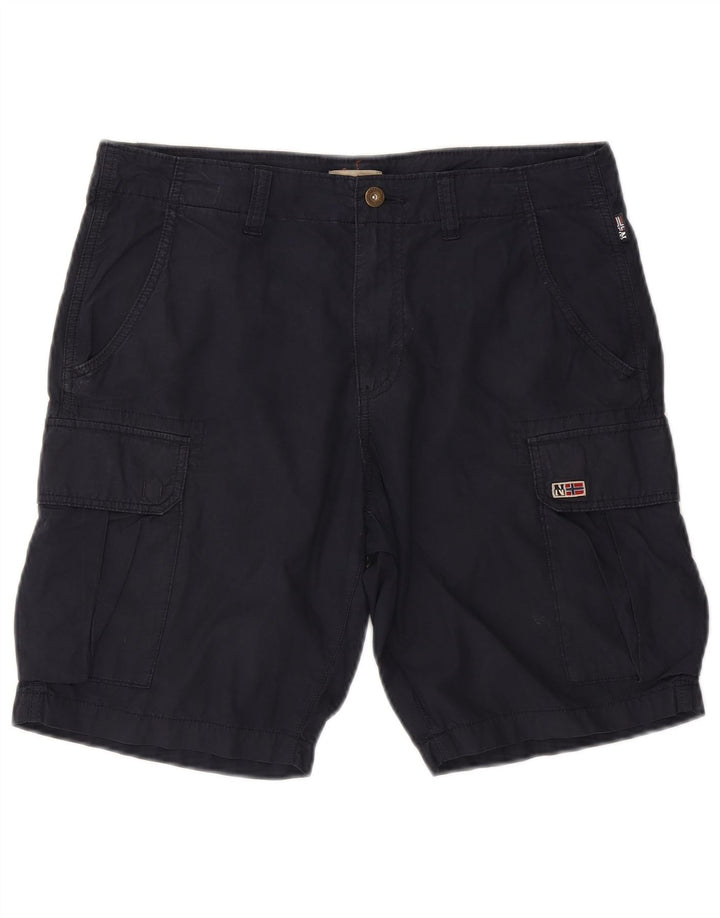 Napapijri Herre Cargo Shorts W33 Medium Marineblå Bomuld