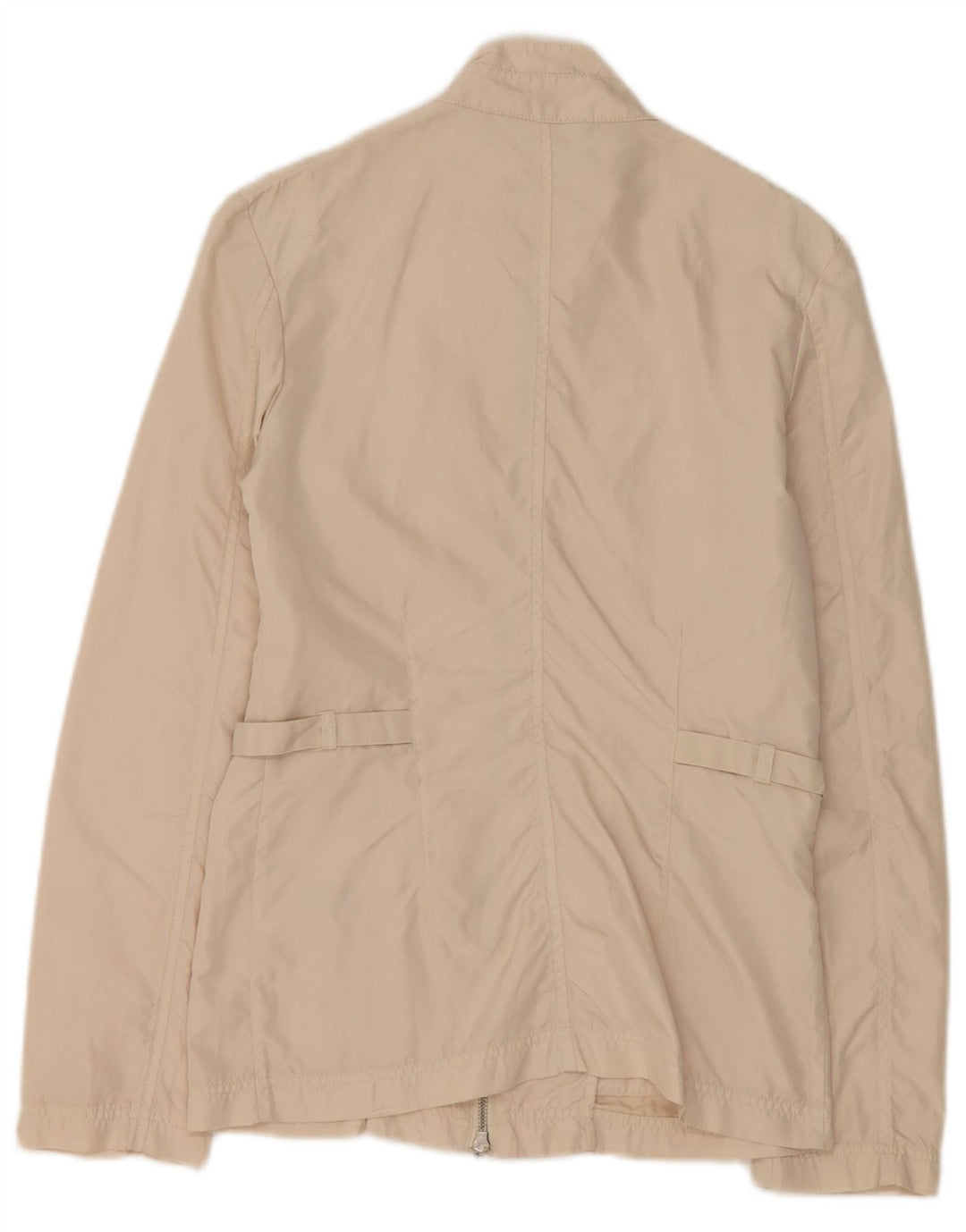 Stefanel Womens Utility Jacket IT 38 XS Beige Polyamid