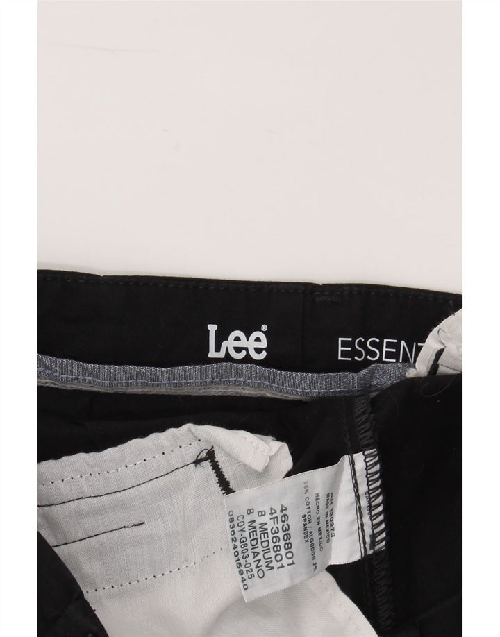 LEE Womens Slim Chino Trousers US 8 Medium W30 L31 Black Cotton Vintage Lee and Second-Hand Lee from Messina Hembry 