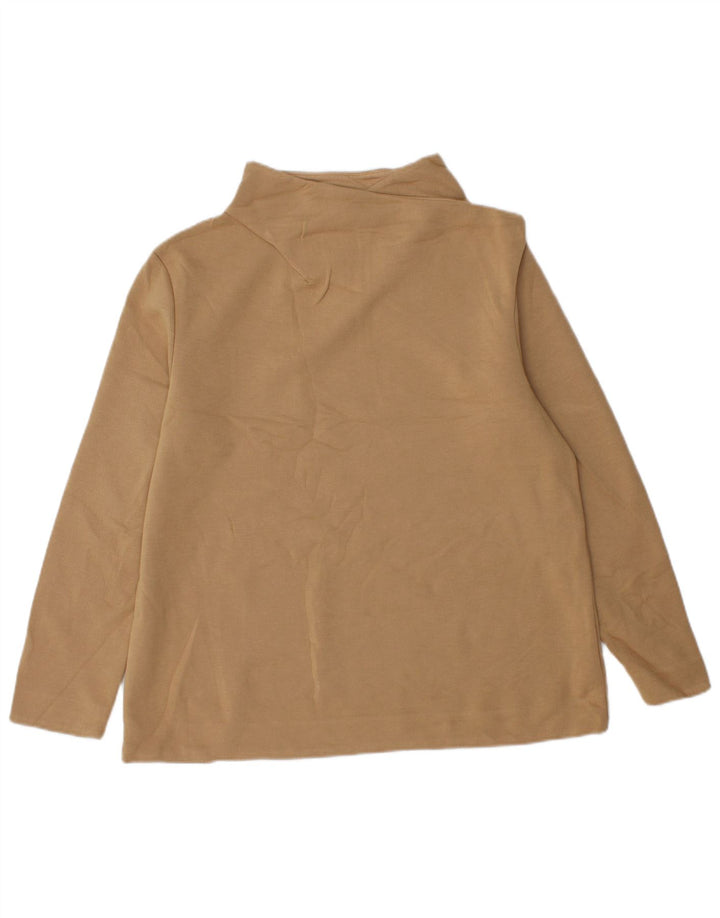 Cos Dame Top Langærmet UK 14 Medium Beige Polyester