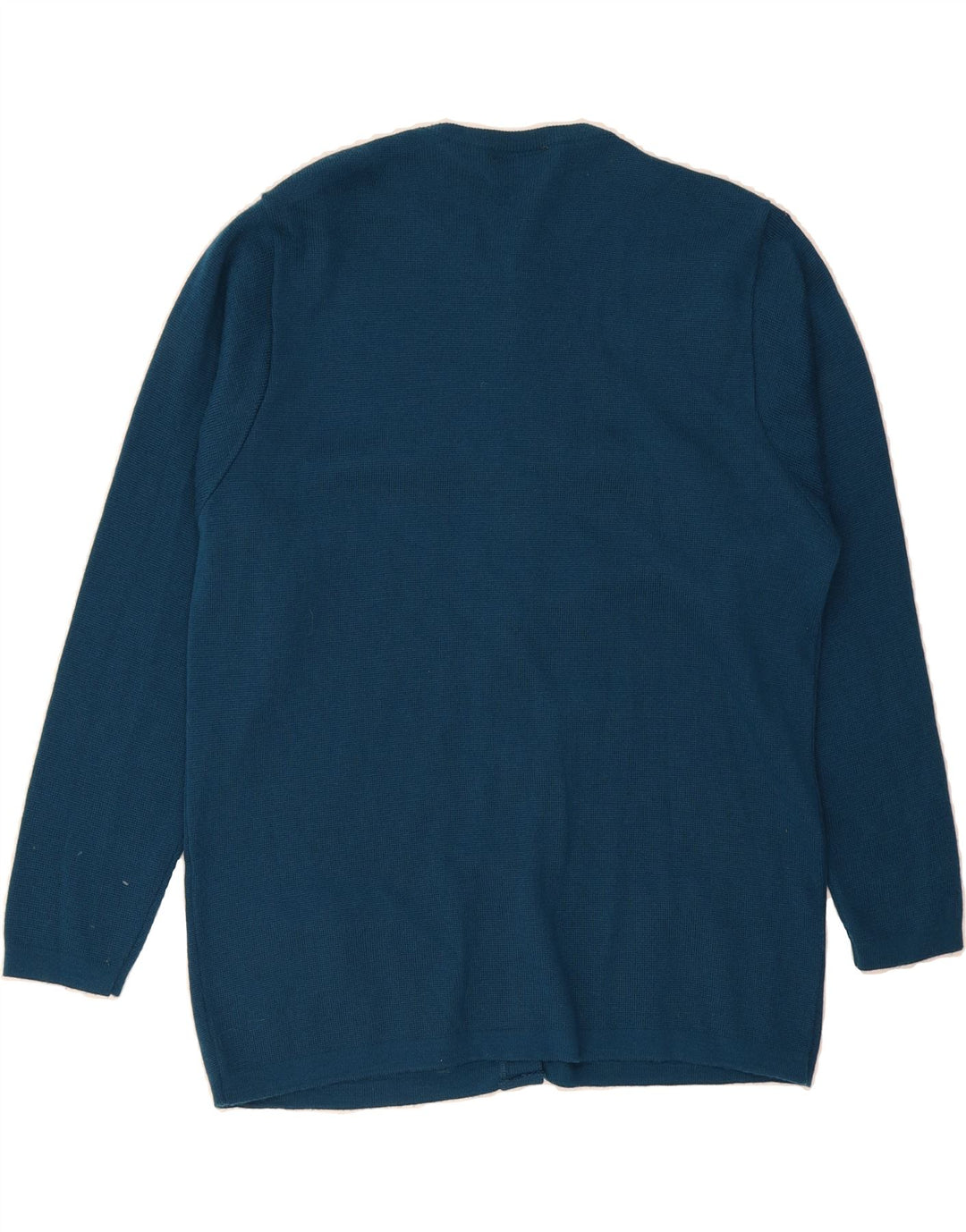 VINTAGE Womens Cardigan Sweater UK 16 Large Blue Acrylic Vintage Vintage and Second-Hand Vintage from Messina Hembry 