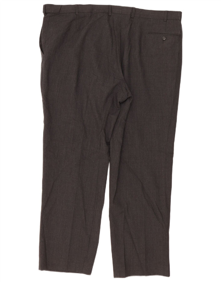 Marks & Spencer Herre Regular Fit Suit Bukser W44 L31 Grå uld