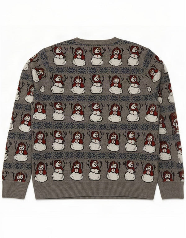 Marks & Spencer Herre sweater med rund hals, stor grå jul