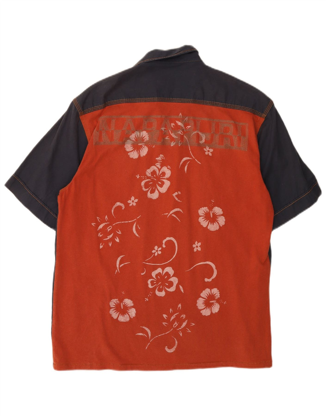 NAPAPIJRI Herre grafisk kortærmet skjorte medium marineblå blomster