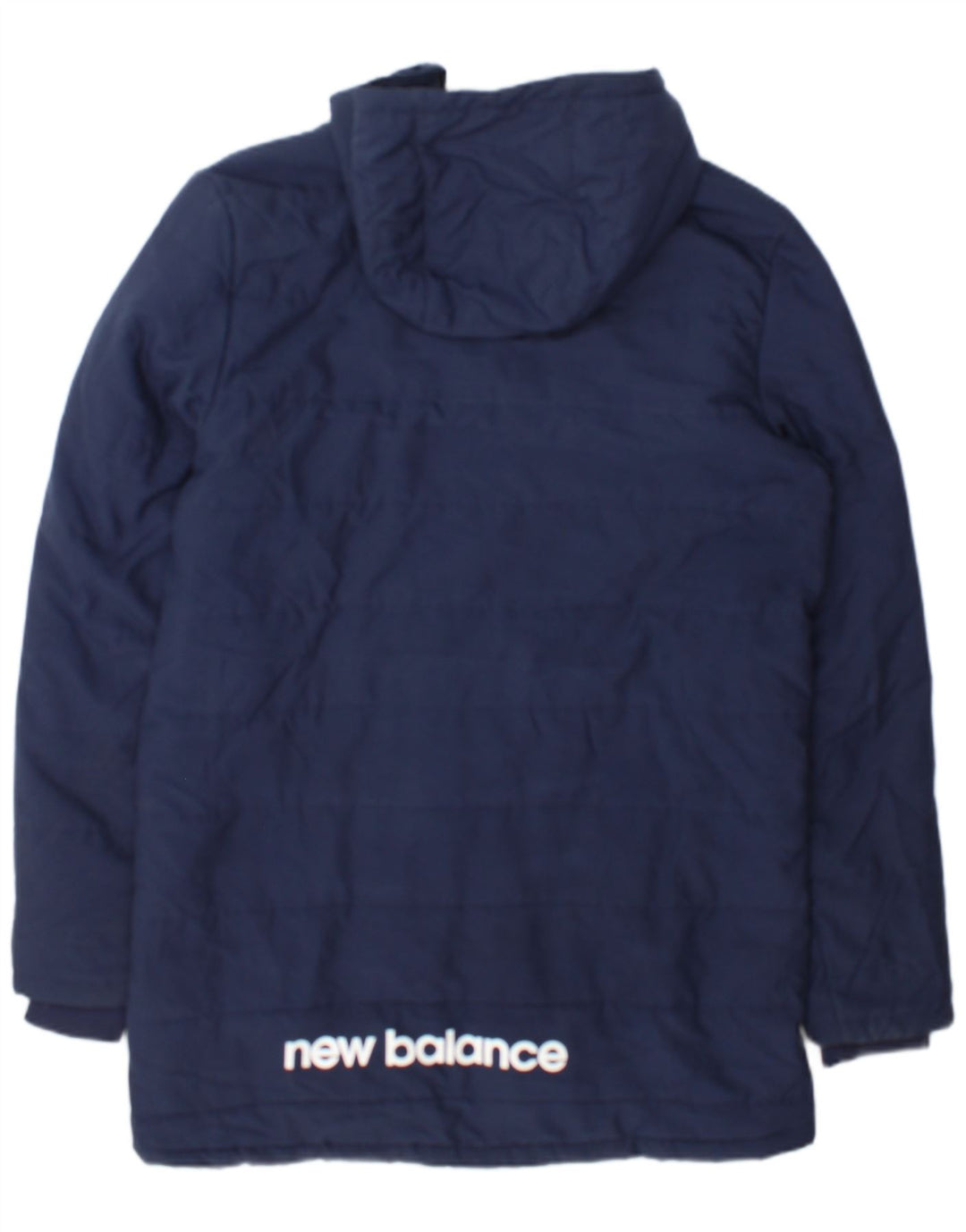 New Balance Herre grafisk polstret hættejakke UK 38 Medium Navy Blue