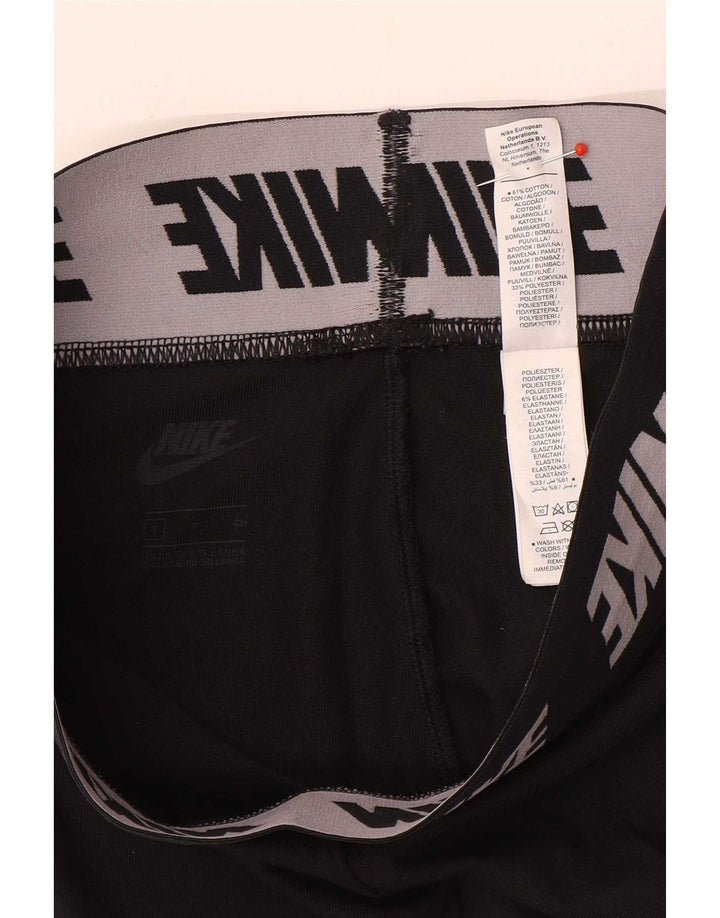 Nike Dame Grafiske Leggings UK 8 Lille Sort