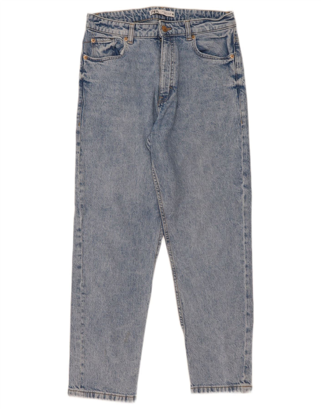 Zara Dame Slim Jeans EU 40 Medium W30 L27 Blå Bomuld