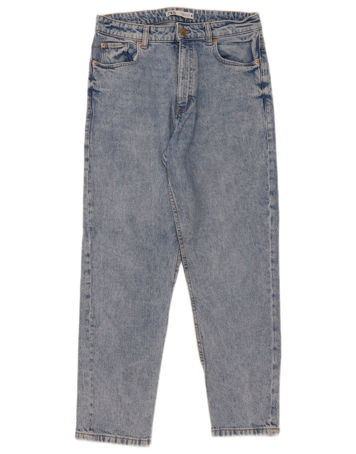 Zara Dame Slim Jeans EU 40 Medium W30 L27 Blå Bomuld