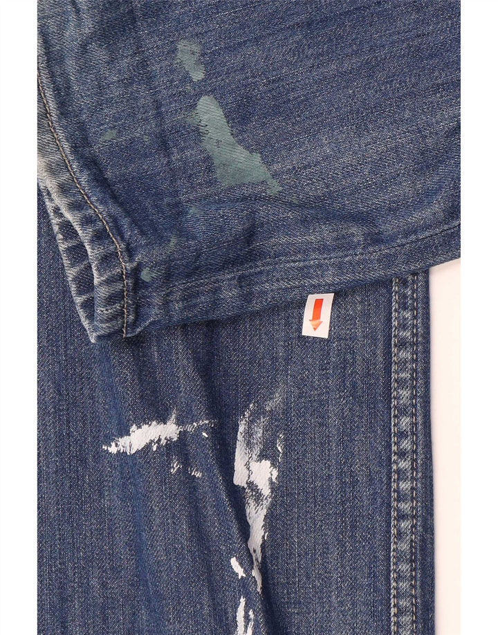 Diesel Herre Straight Jeans W32 L33 Blå Bomuld