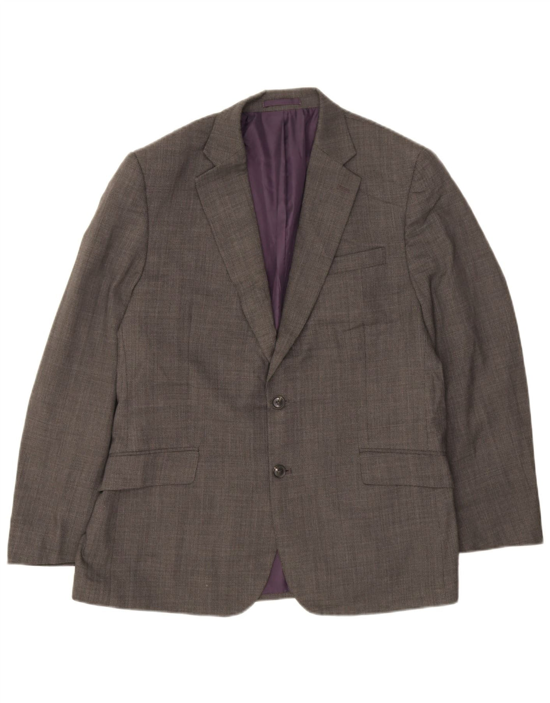 Marks & Spencer Herre Performance 2 Button Blazer Jacket UK 42 Large Grey