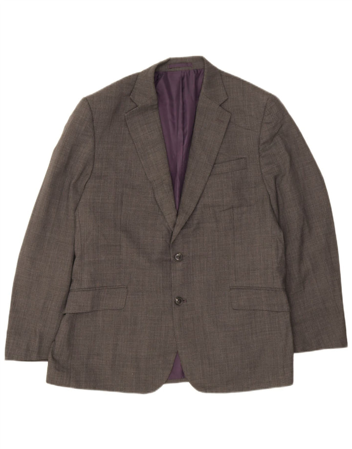 Marks & Spencer Herre Performance 2 Button Blazer Jacket UK 42 Large Grey
