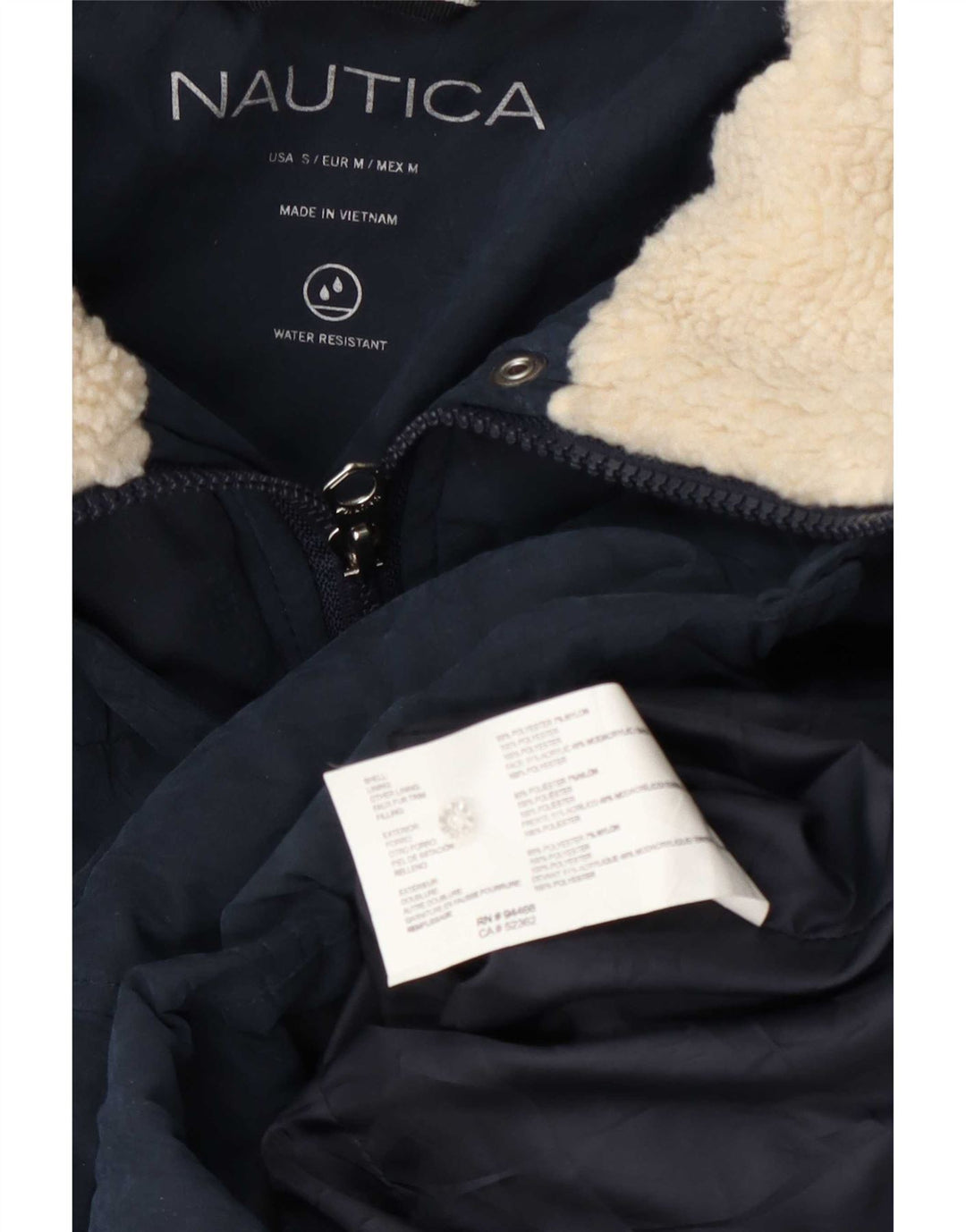 Nautica hættejakke til kvinder UK 14 Medium Navyblå polyester