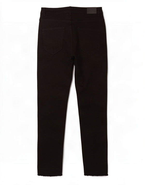 Zara Womens High Waist Slim Jeans EU 44 XL W34 L28 Black Cotton