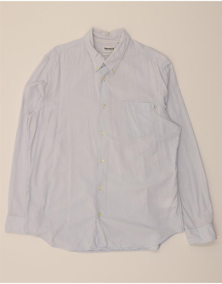 TIMBERLAND Mens Regular Fit Shirt XL Blue Cotton Vintage Timberland and Second-Hand Timberland from Messina Hembry 