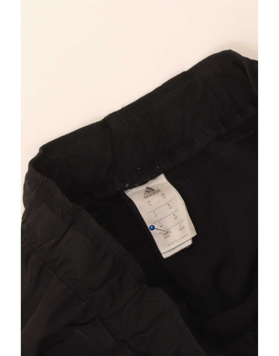 Adidas Dame Windbreaker Bukser UK 14 Medium Sort Polyester