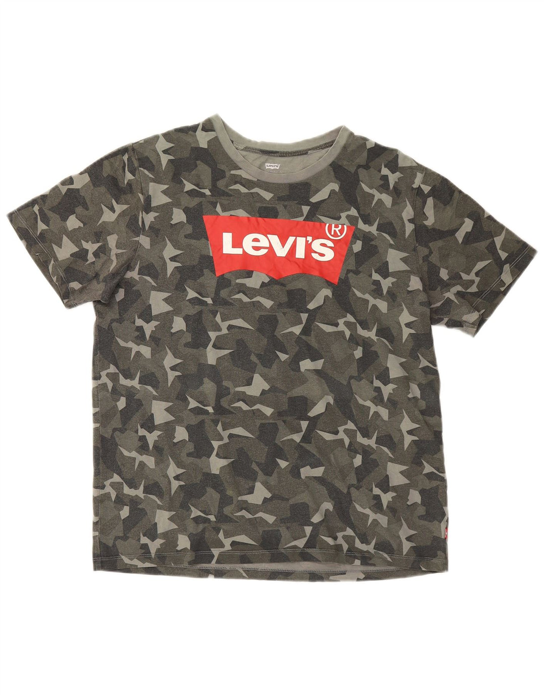 Levi's Herre grafisk T-shirt Top Stor flerfarvet Camouflage Bomuld