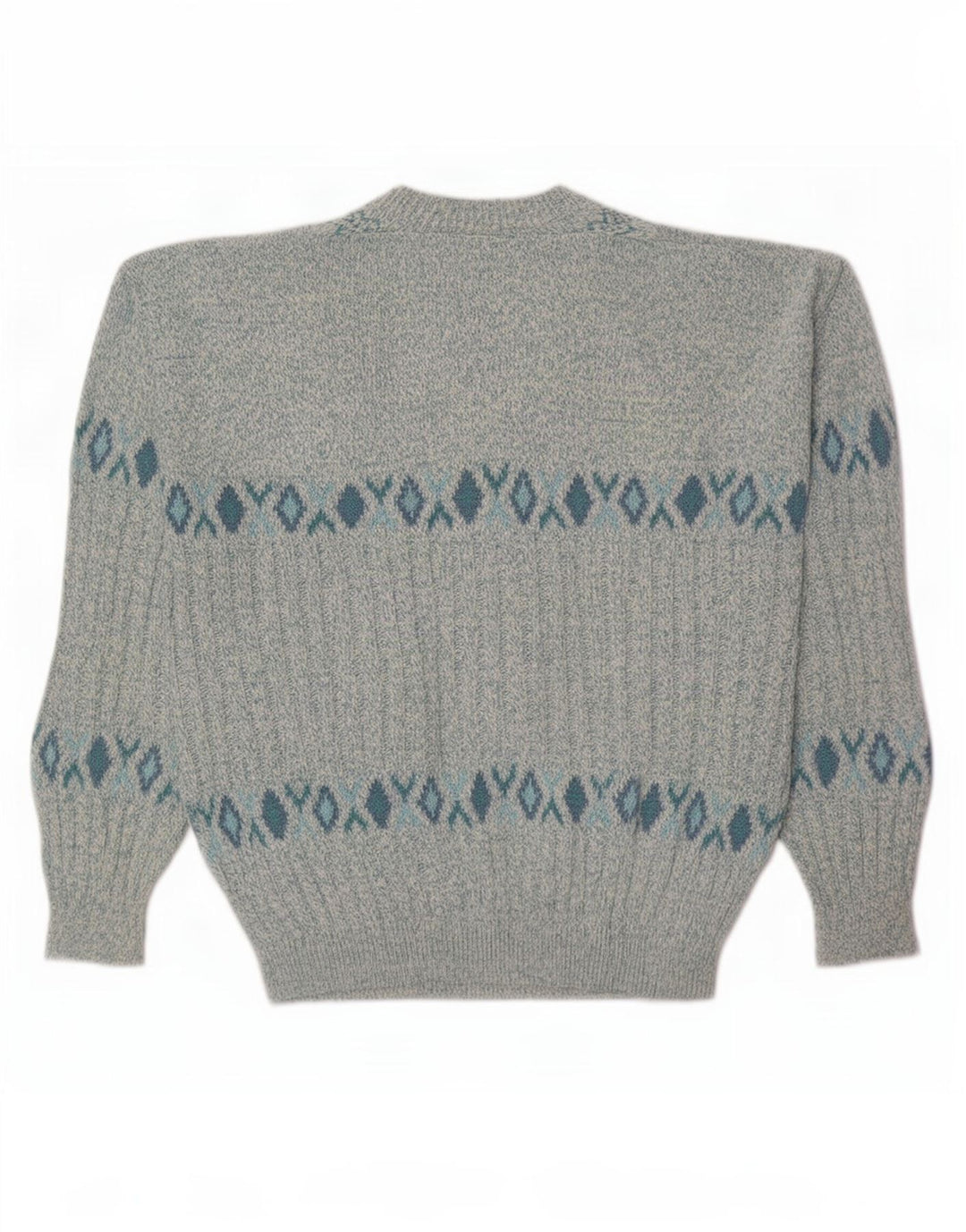 North Pole Herre Evolution V-hals sweater Medium Blå Geometrisk