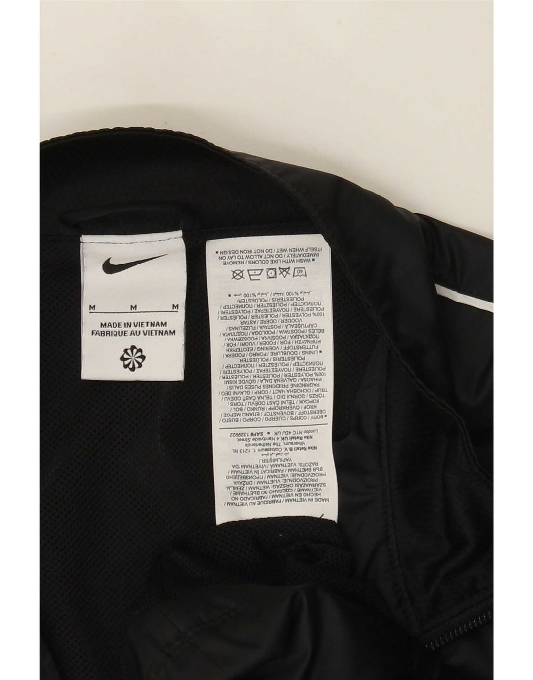 Nike træningsdragt til mænd, topjakke, medium sort polyester