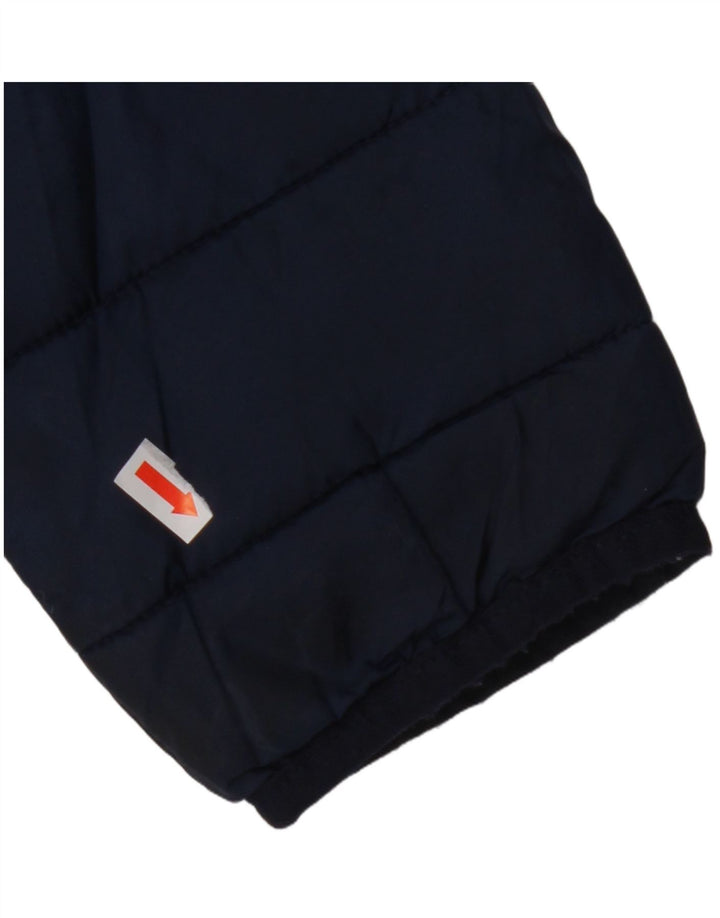 JACK & JONES Herre hættepolstret jakke UK 40 Large Navy Blue Polyester