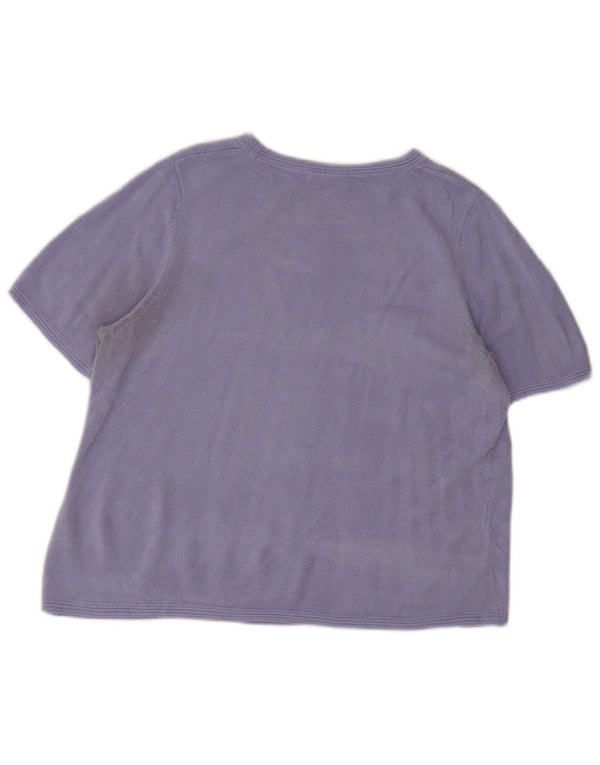 Marks & Spencer Dame sweater med rund hals DK 18 XL Lilla