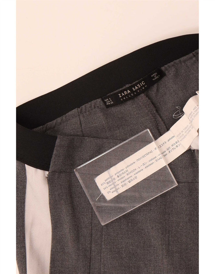 Zara Slim Chino Bukser Small W26 L28 Grå Colourblock Polyester