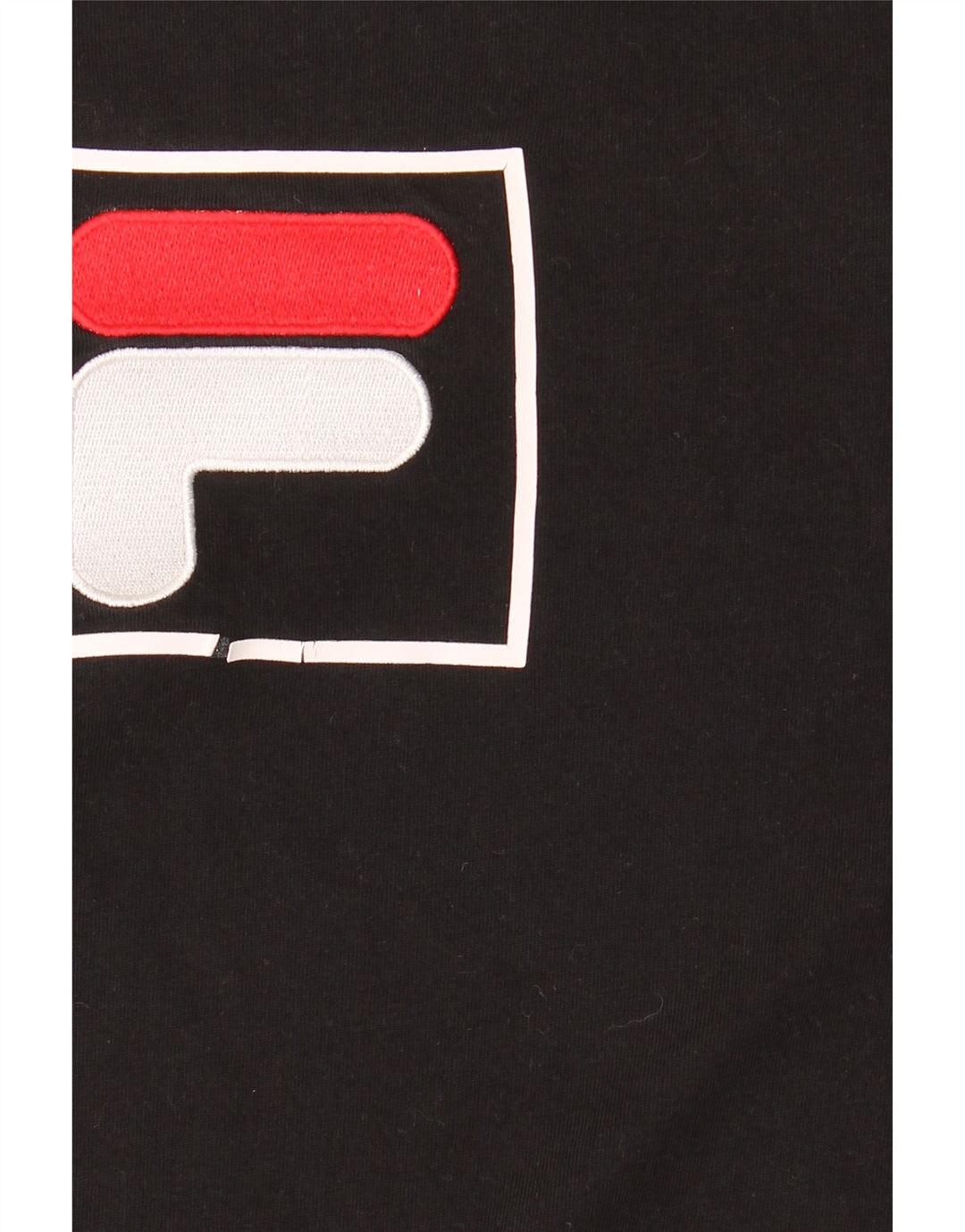 Fila Herre Grafisk T-Shirt Top Medium Sort Bomuld