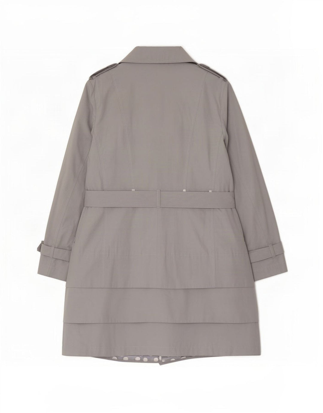 Marks & Spencer Womens Per Una Trench Coat UK 12 Mellemgrå bomuld