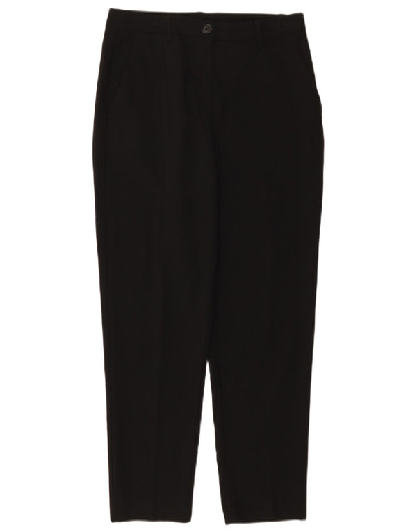 Benetton Womens tilspidsede Chinobukser UK 10 Small W28 L27 Black Polyester