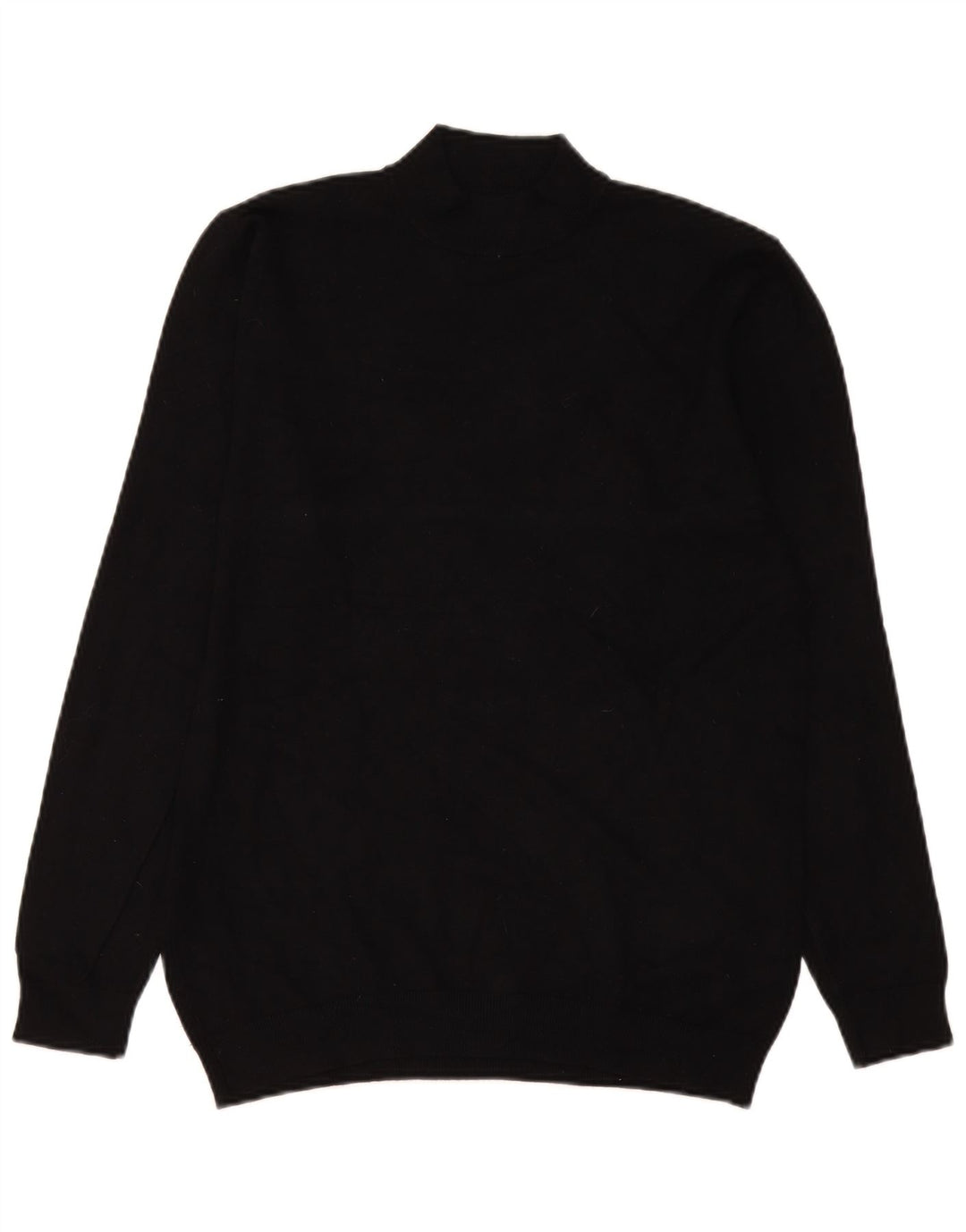 Zara Herre Turtle Neck Jumper Sweater Medium Sort Viscose