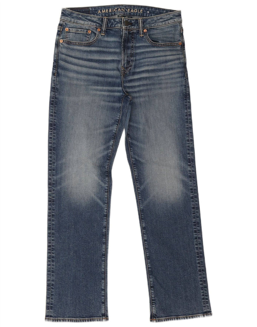 American Eagle Herre Airflex Straight Jeans W32 L32 Blå Bomuld