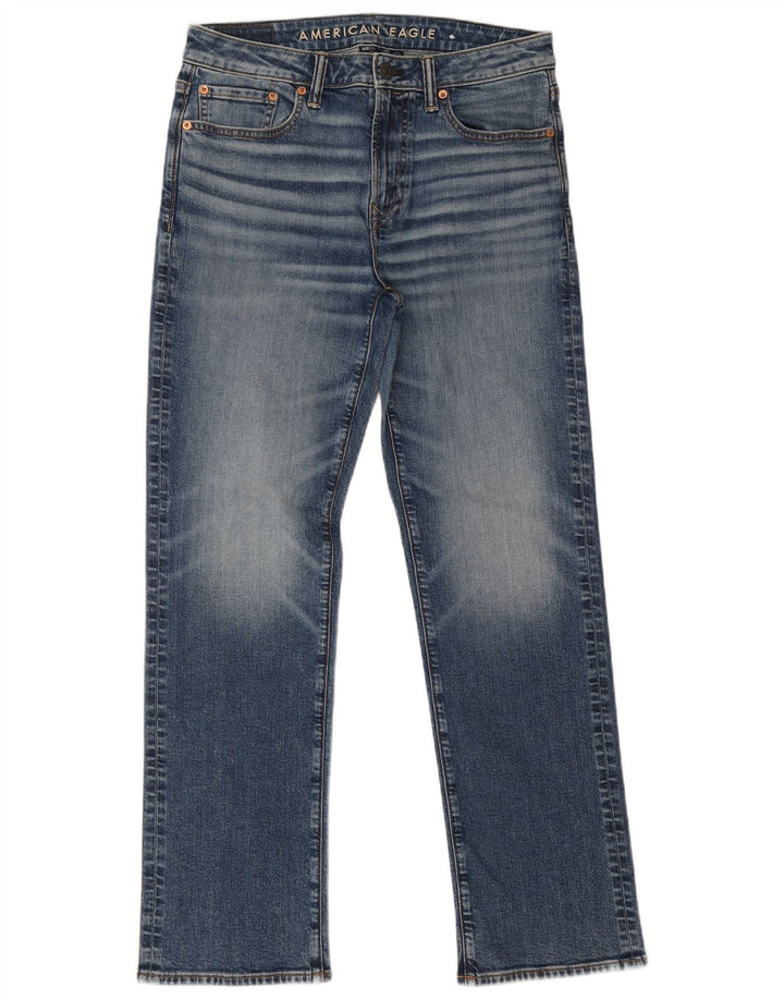 American Eagle Herre Airflex Straight Jeans W32 L32 Blå Bomuld