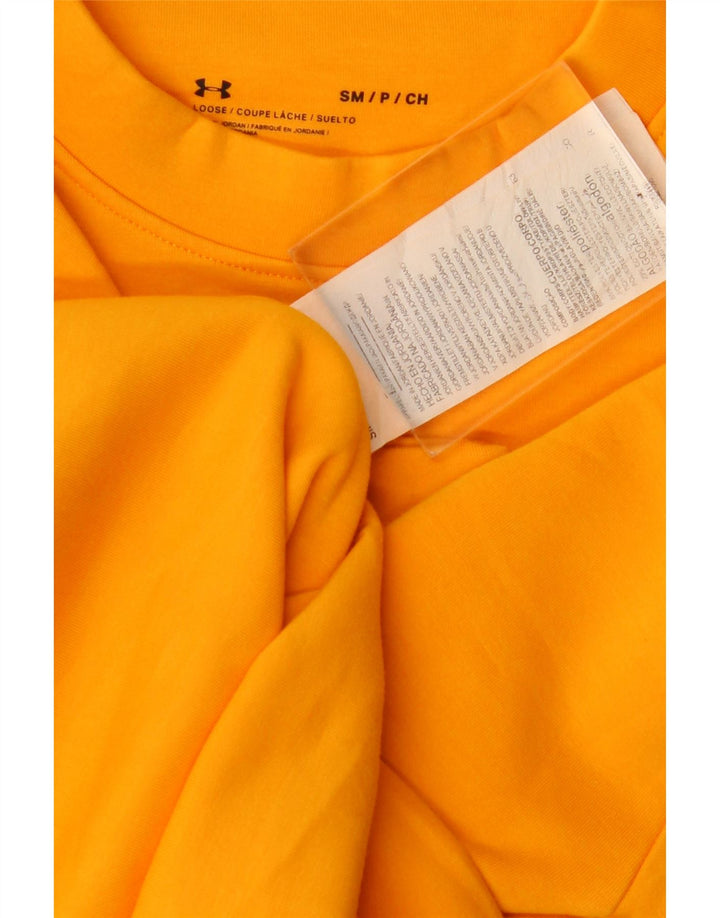 Under Armour Dame Oversized Sweatshirt Jumper UK 10 Small Orange