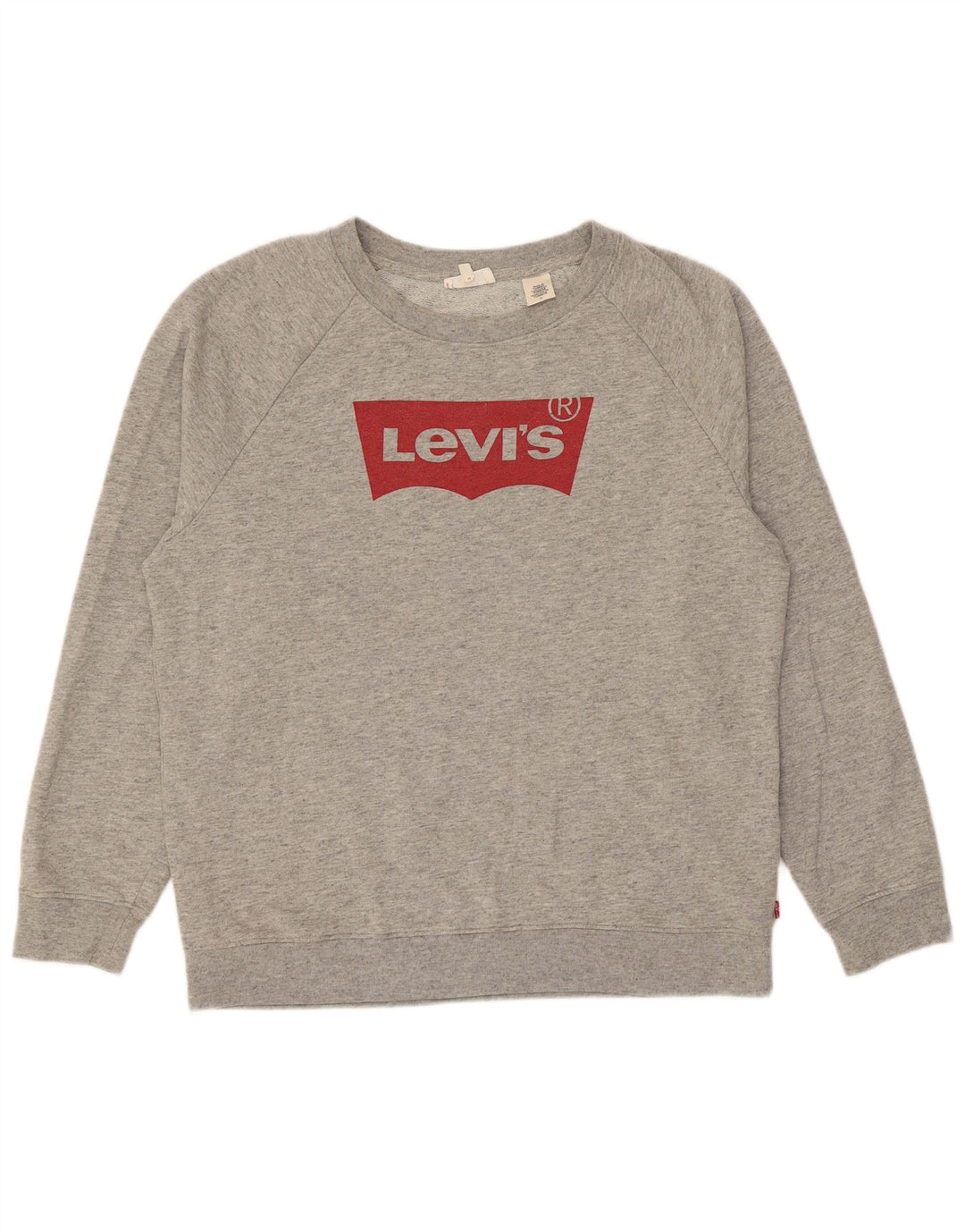 Levi's Grafisk Oversized Sweatshirt Jumper til kvinder DK 14 Medium Grå Flecked