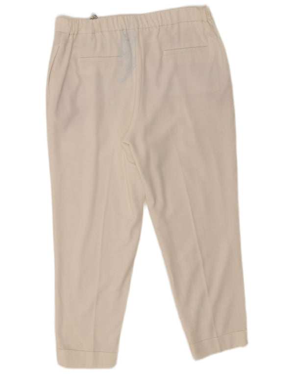 Marks & Spencer Dame-Pegged Chino-bukser UK 14 Large W32 L25 White