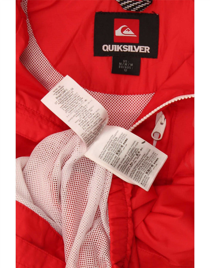 Quiksilver Regnjakke med hætte til drenge 11-12 år Medium Rød Polyester