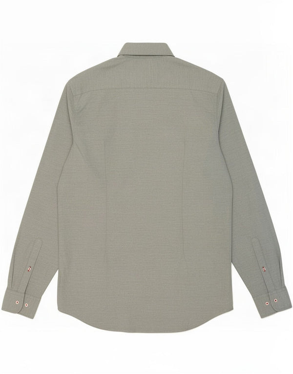 Tommy Hilfiger Herre Slim Fit Shirt XL Grøn Bomuld