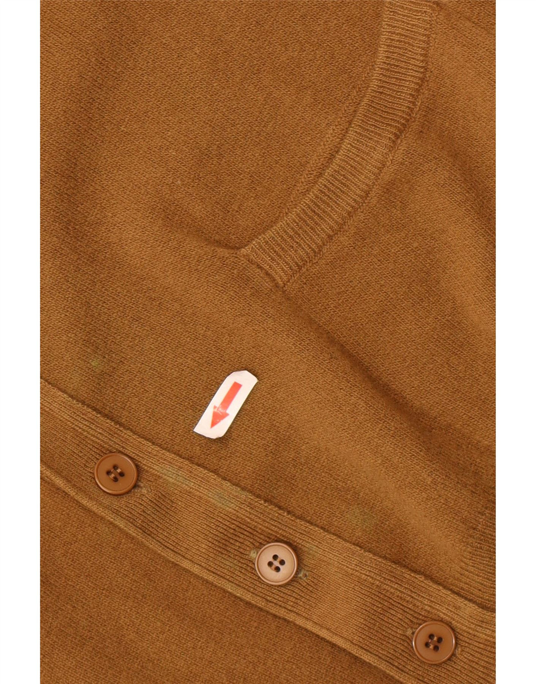 BENETTON Herre cardigan sweater IT 48 Mellem brun lammeuld