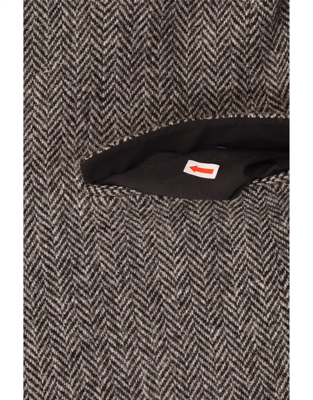 HARRIS TWEED Herre Blazer Jacket UK 40 Large Grey Herringbone Classic