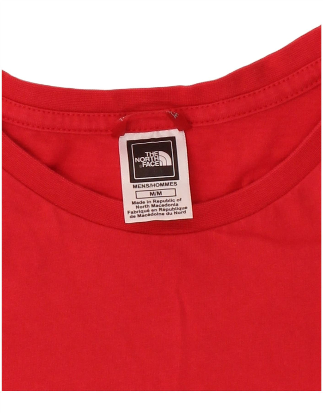 THE NORTH FACE Mens Graphic T-Shirt Top Medium Red