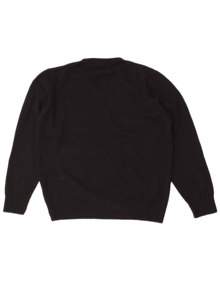 Zara Herre V-hals sweater Stor sort uld