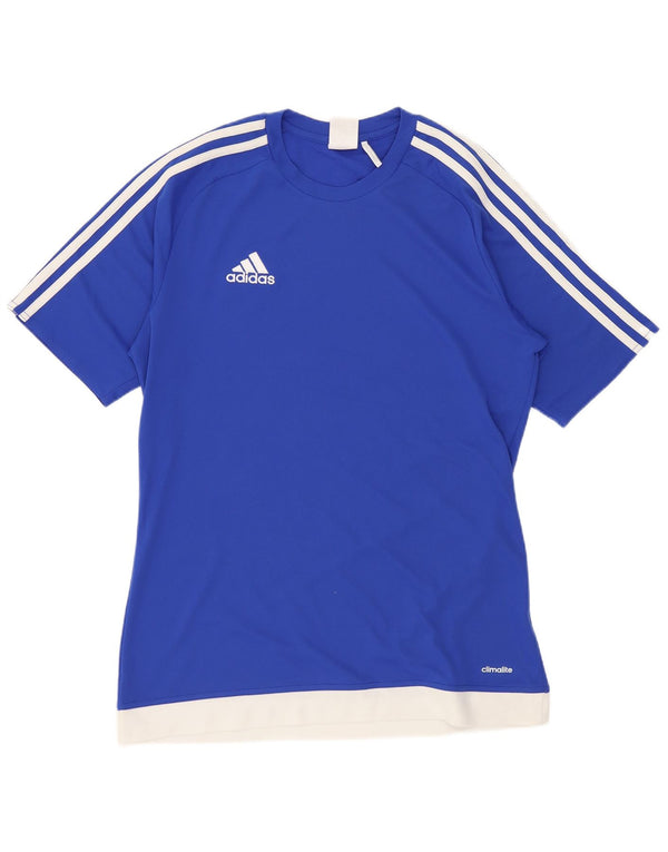 Adidas Herre Climalite T-Shirt Top Small Blue Sports