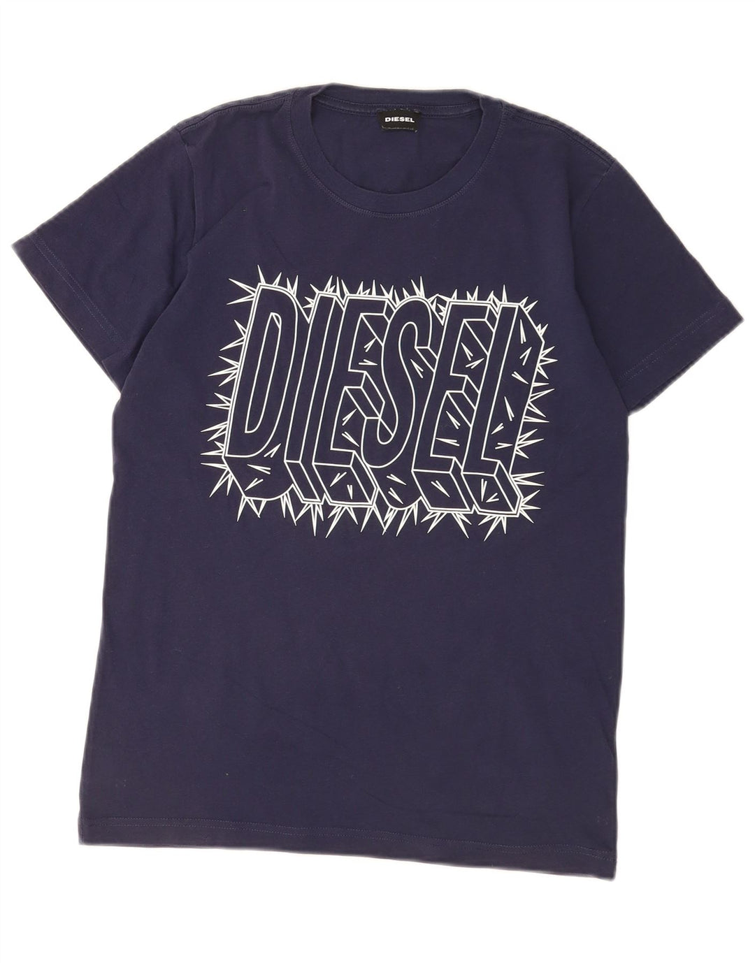 Diesel Herre grafisk T-shirt top lille marineblå bomuld