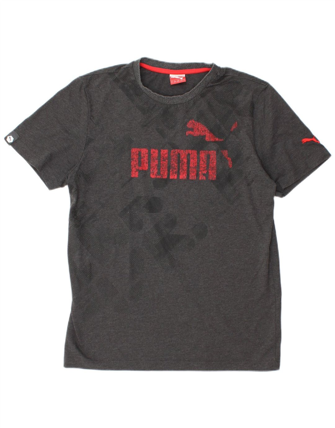PUMA Grafisk T-shirt til mænd, mellemgrå