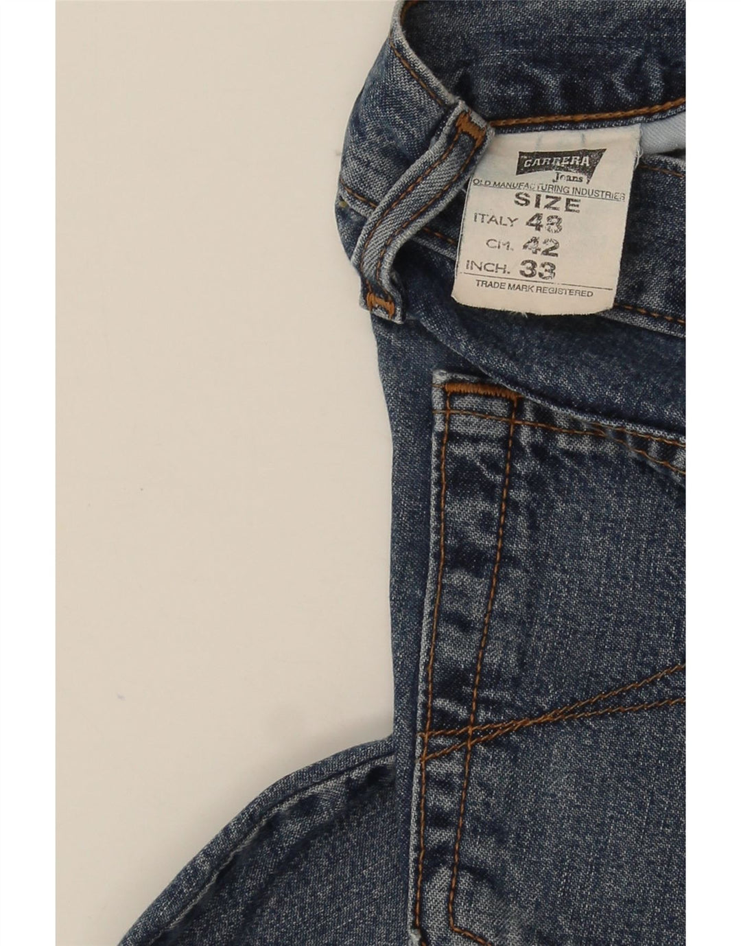 Carrera Straight Jeans til mænd W33 L34 Blå Bomuld