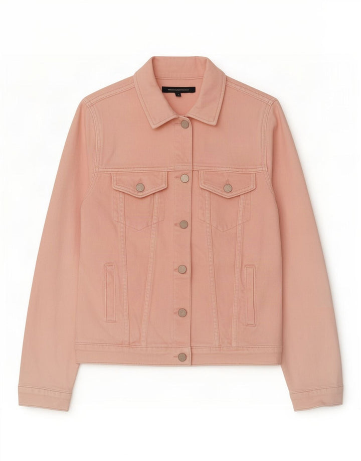 French Connection Dame denimjakke UK 8 Small Pink Bomuld