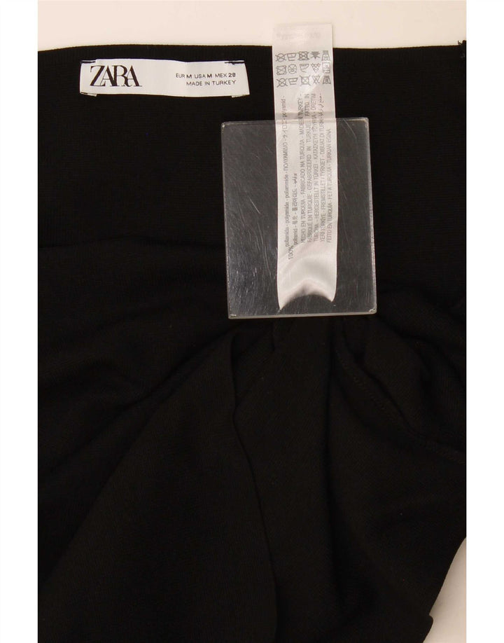 Zara Womens Crop Top UK 14 Medium Sort Polyamid